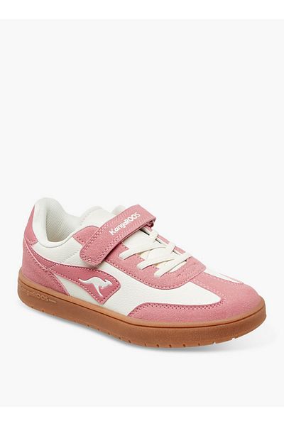 Kangaroos Girls' Panelled Sports Shoes with Hook and Loop Closure