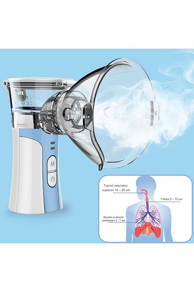 WowStep Aerosol device, nebulizer, portable, clinically validated, ultrasonic, Mesh technology, accessories