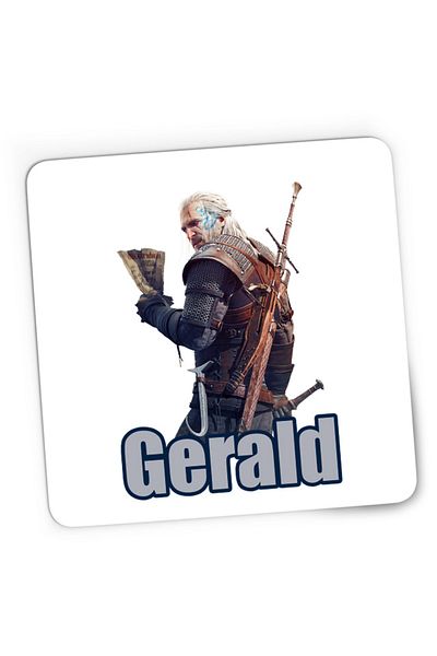 OEM Mousepad Gaming Witcher Gerald Medieval Game, 21x19 см