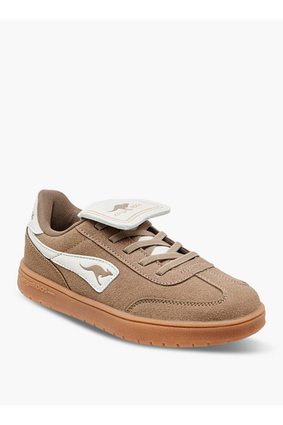 Kangaroos Boys' Logo Applique Sports Shoes with Hook and Loop Closure