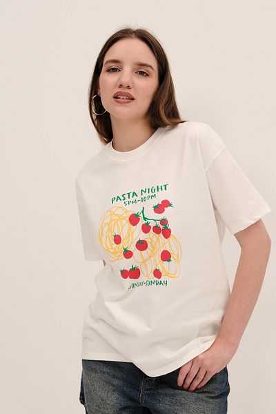 Addax Crew Neck Printed T-Shirt P10495