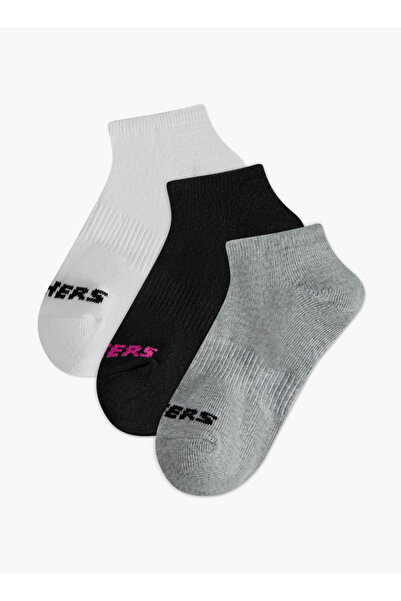 SKECHERS Logo Print Ankle Length Socks - Set of 3