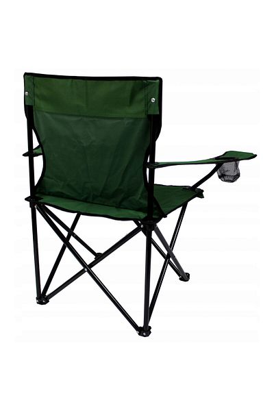 gardenline Folding chair for garden, camping, fishing, red, max 120 kg, 50x50x80 cm