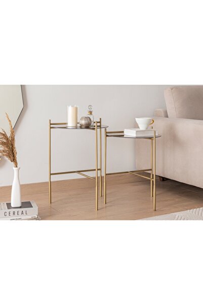 Vivense CLAİRE PİRİNÇ ZİGON SETİ, BRONZ AYNA