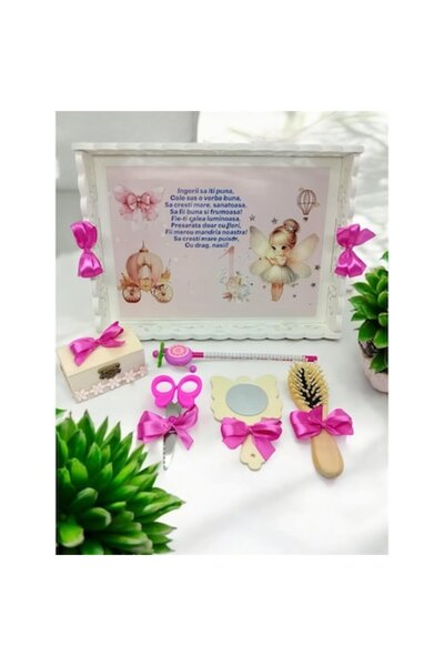 OEM Set tava alba mot/turta 6 piese, personalizat manual