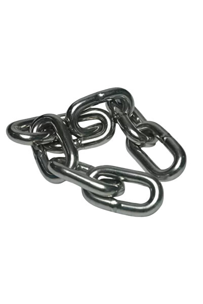 EgeÇelikHalat 10mm 5 Metre Elektro Galvaniz Zincir Düz Zincir Çok Amaçlı Kull...