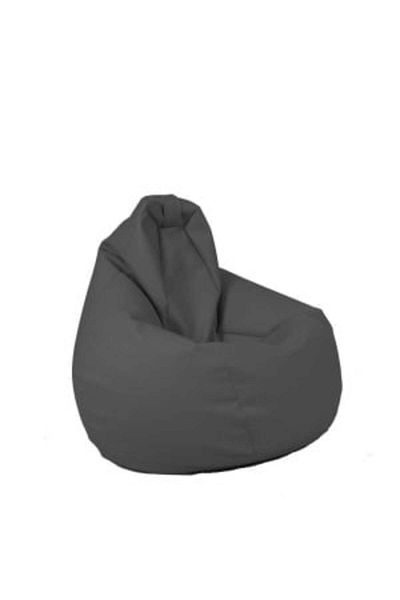 Pufrelax Fotoliu Nirvana Hobbit, -Leather Material - Grey
