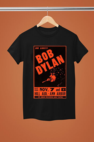 MAGORS TRIUC ROCK BOB DYLAN BUMBAC IMPRIMAT CU MANE SCURTĂ REGULARĂ