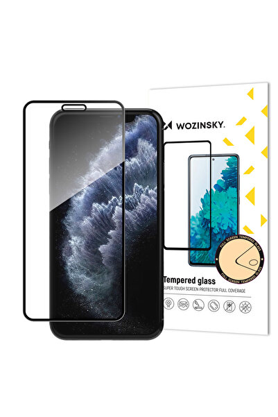 WOZINSKY Sticlă securizată super rezistentă pentru întregul ecran al Apple iPhone 11 Pro / XS / X, neagră