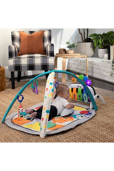 Baby Einstein Baby Einstein 4-in-1 Kickin’ Tunes Musical Discovery Gym with Piano, Ages 0–36M