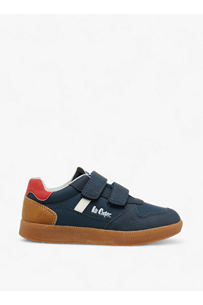 Lee Cooper Boys' Panelled Sneakers with Hook and Loop Closure
