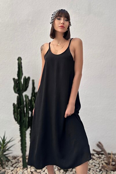 New Now Aerobin Fabric Long Dress with Adjustable Straps - Anti-Sweat Loose Maxi Size