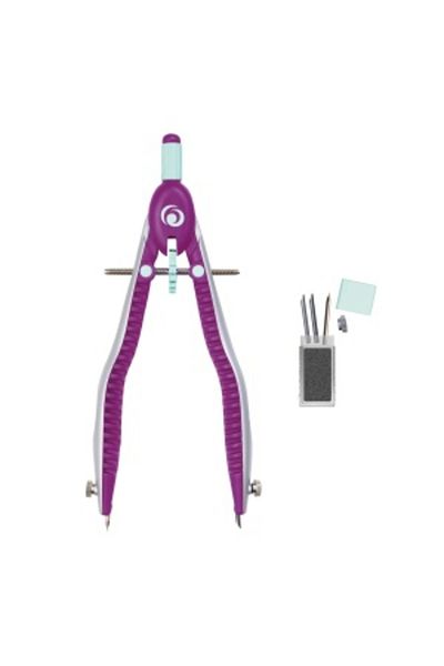Herlitz Quick-set Compass My.pen, Material Plastic & Metal, Color Pink/turquoise