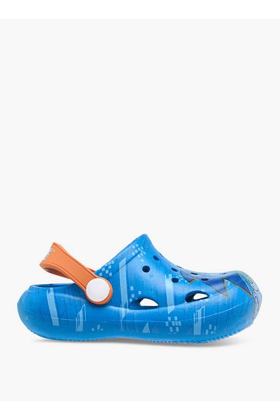 Sonic Graphic Print Clogs with Backstrap