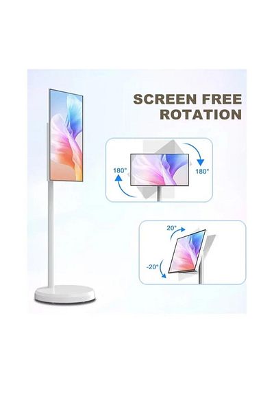 Generic Tac Tac - 21.5-inch Android Smart Touchscreen Portable Monitor with Built-in Stand, 64GB, 4GB RAM