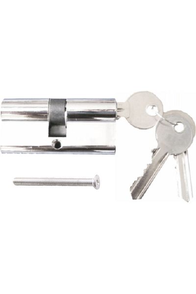 flores Chrome door handle, 70 mm, with 3 keys
