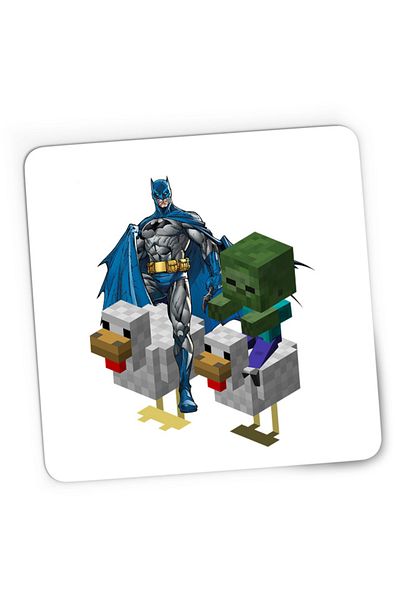 OEM Mousepad Gaming Batman Minecraft Chicken Race Zombie Puzzle Pixels, 21x19 см
