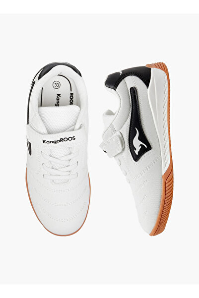 Kangaroos حذاء أولاد مزين بشعار مع إغلاق بخطاف وحلقة