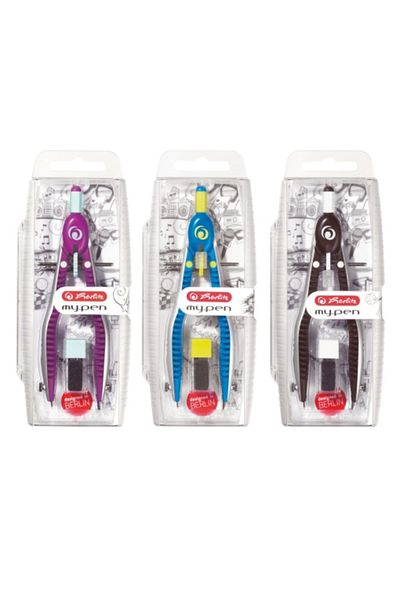 Herlitz Quick-set Compass My.pen, Material Plastic & Metal, Assorted Colors
