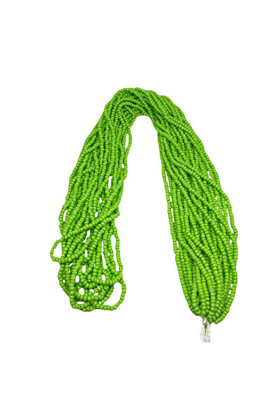 Bi hızlı Cam Kum Boncuk 11/0 Dizili Çek Boncuğu, Cezaevi Boncuğu, 2 mm Fıstık Yeşili