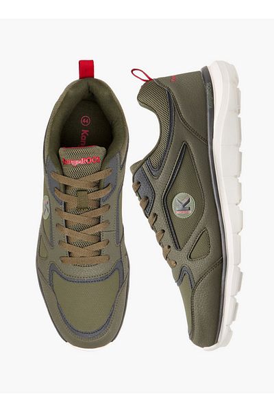 Kangaroos Men's Panelled Lace-Up Closure Sports Shoes