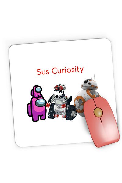 OEM Mousepad Gaming Amon Curiosity NASA Star Wars Robots, 21x19 см