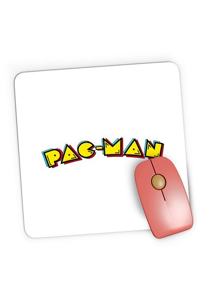OEM Mousepad Gaming Pac Man Game Minimalist Izometric, 21x19 см