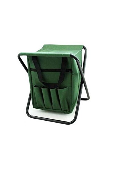 Strend Pro Scaun mini pliabil, gradina, camping, pescuit, cu geanta, verde, m...