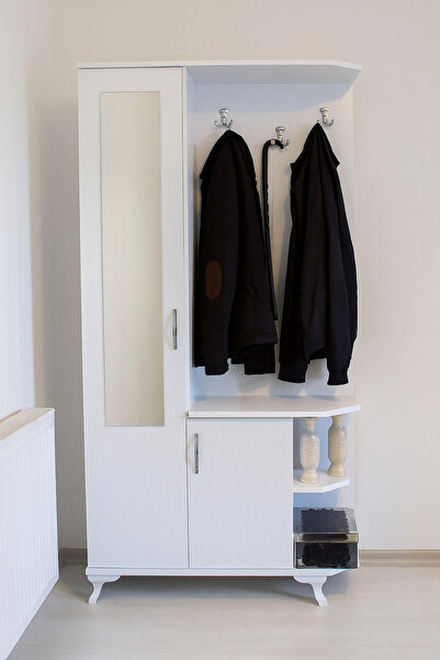 Bygolden Zen Aynalı Vestiyer Portmanto