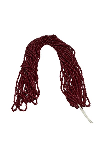 Bi hızlı Cam Kum Boncuk 11/0 Dizili Çek Boncuğu, Cezaevi Boncuğu, 2 mm Bordo