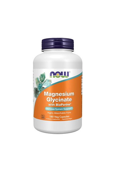 Now Magnesium Glycinate With Bioperine Caps 180S