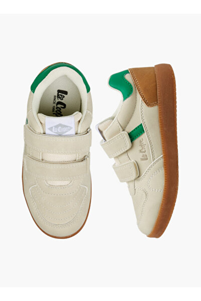 Lee Cooper Boys' Panelled Sneakers with Hook and Loop Closure