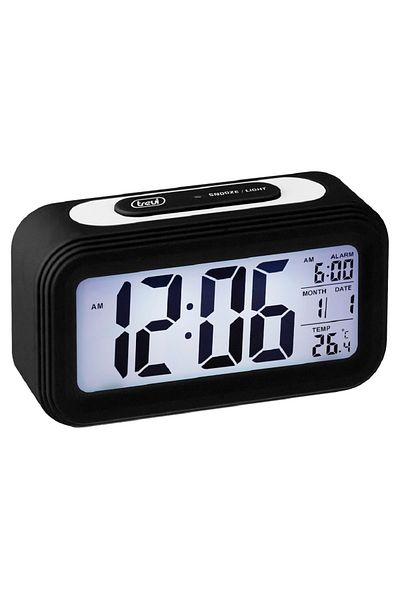 Trevi Digital room clock 0SL306800 132 mm screen, with thermometer display, date and alarm function