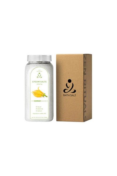 Zen Bath Salt Epsom Bath Salt with Ylang Ylang Essential Oil, 1 KG