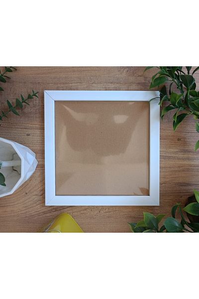 Wooden Factory One Piece White 20X20 Frame – Blank Picture/Photo Frame Wall Decor