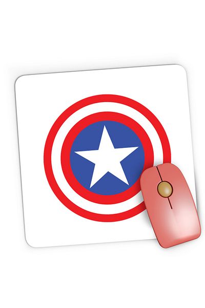 OEM Mousepad Gaming Captain America Cool Powerful Control Abilities, 21x19 см