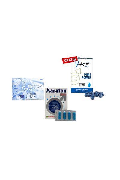 LOVENTA Male Vitality Promo Package: 4 Marathon, 5 YouJizz and 5 V-Activ (FREE)