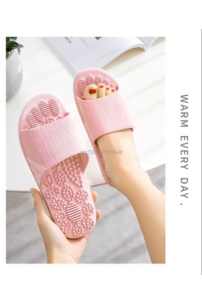 Modares Store Refleks Ayak Masaj Terliği 36-38 Beden Pembe