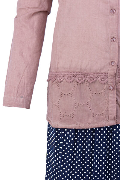 Oppland Women's Blouse Shile Cloth Linen 100% Pure Cotton Woven Fabric Diamond Model Very Light Keeps Cool