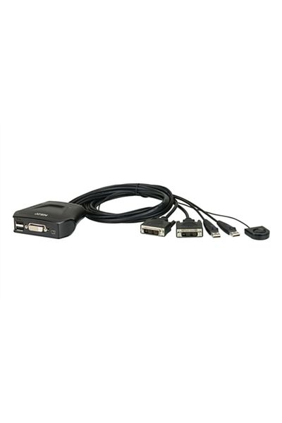 ARK PATENT Aten 2-portowy przełącznik KVM USB DVI ze zdalnym wyborem portów Aten |