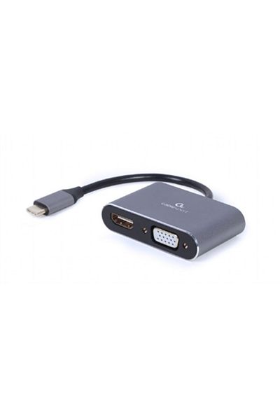 Cablexpert Żeńskie | 15-pinowe HD D-Sub (HD-15) | 19-pinowe HDMI typu A | Męskie | 24-pinowe USB-C | Szare
