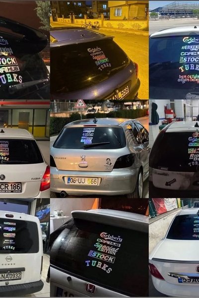 Sm Motors Car Rear Window Lettering Hologram Side Door, Side Window Sticker Kup10 Edition
