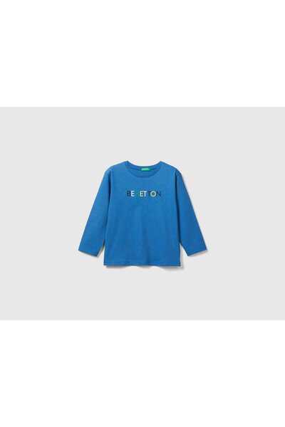 United Colors of Benetton Organic Cotton Long Sleeve Kids' T-Shirt