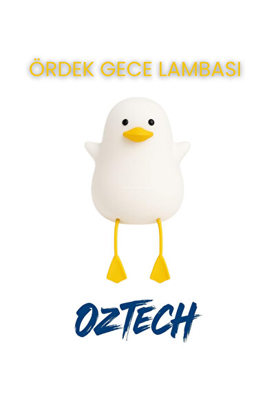 DTULTRA2 Şarjlı Dokunmatik Ördek Gece Lambası Çocuk Bebek Oda Lambası Renk De...