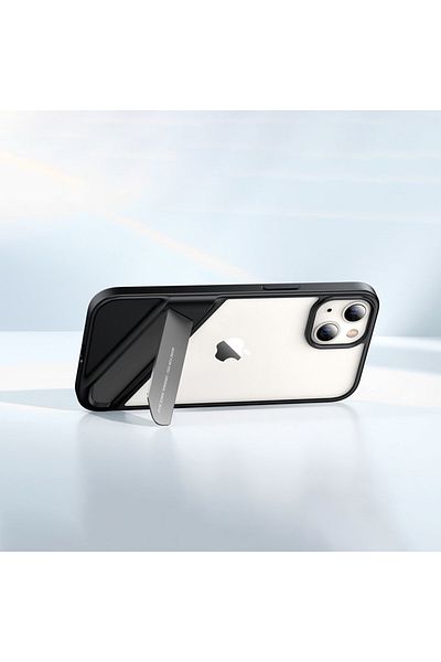 Ugreen Sztywne etui z żelową ramką i podstawką do iPhone 13 Pro czarny