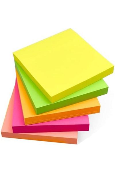 Other Sticky Notes, 4/5 Colour Paper, Multicolour Sticky Notes 76x76mm (Pack of 400 Sheets)