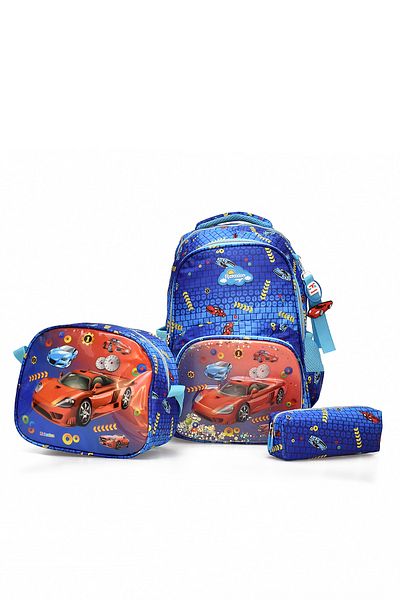 ELATAE Set of 3 Primary School Bags School Bag & Thermal Lunch Bag & Pen Holder 1370