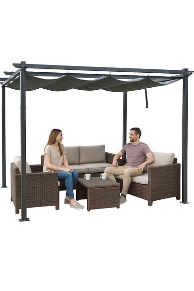 jumi PERGOLA tarasowa ALTANA z zadaszeniem PAWILON 3x4m ogród