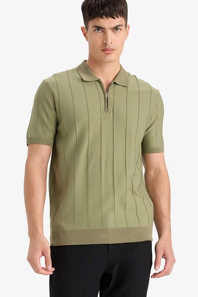 DeFacto Standard Fit Knitwear Short Sleeve Polo T-Shirt F1945Ax25Au