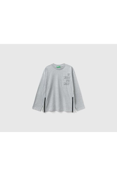 United Colors of Benetton Boys' Loose Printed Sweatshirt
